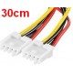 Molex power cable for floppy disk drive 30cm 