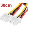 Molex power cable for floppy disk drive 30cm 