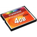 Carte Compact Flash 4Go Transcend 133x