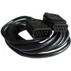 DB9 Black molded externsion cable