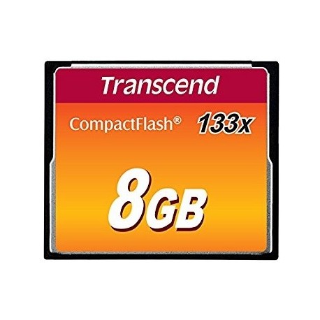 Carte Compact Flash 8Go Transcend 133x